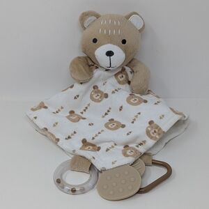 Modern Baby Lovey Bear Tan Plush